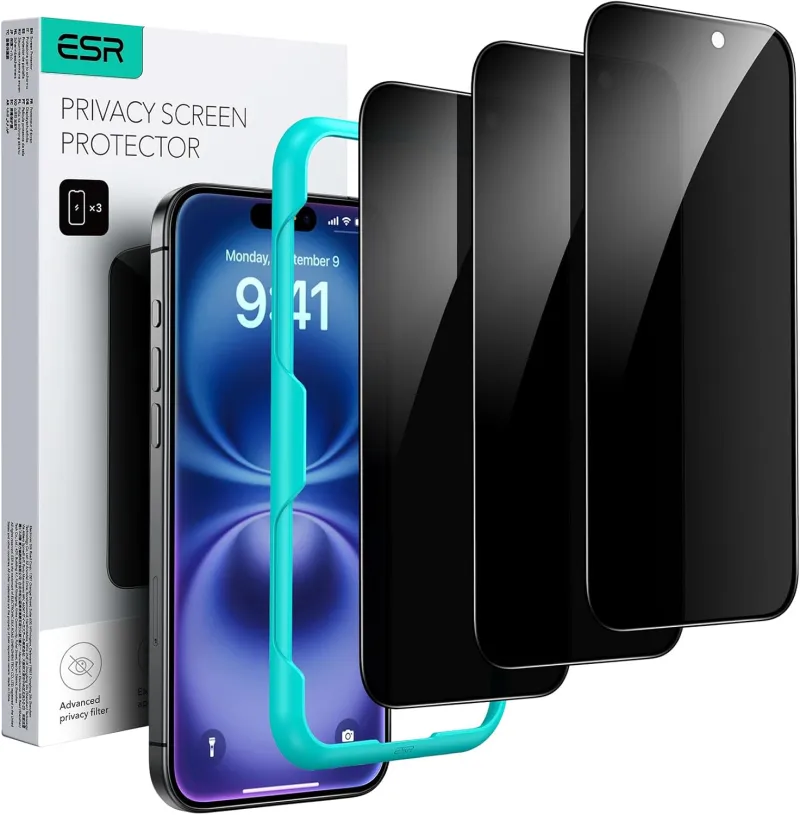 ESR 3 Pack for iPhone 16 / iPhone 15 Privacy Screen