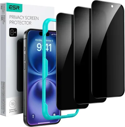 ESR 3 Pack for iPhone 16 / iPhone 15 Privacy Screen