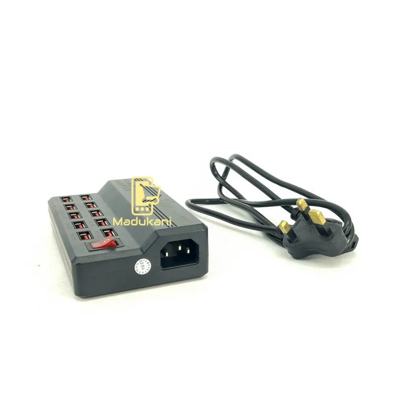 10 USB Ports Mobile Fast Charger Station Power (Model 21)