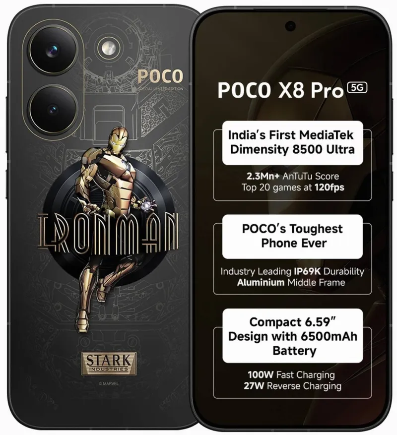 POCO X8 Pro Iron Man Edition